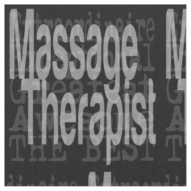 Massagetherapeut Extraordinär Stoff (Nahaufnahme)