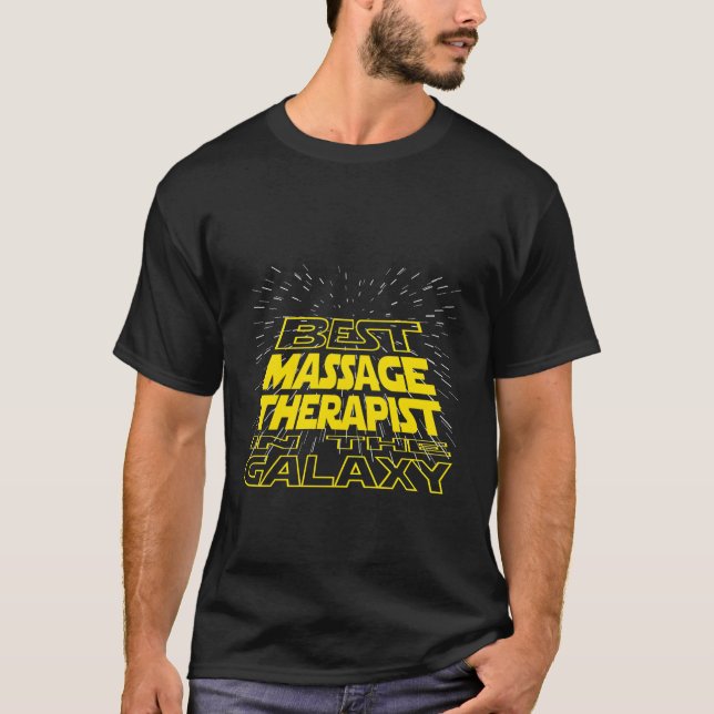 Massagetherapeut Galaxy Job T-Shirt (Vorderseite)