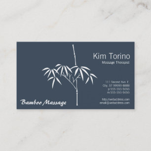 Massagetherapeut Garden Bamboo mit AMTA Visitenkarte