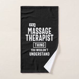 Massagetherapeut Job Title Gift Handtuch