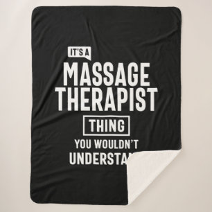 Massagetherapeut Job Title Gift Sherpadecke