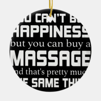 Massagetherapeut Keramik Ornament
