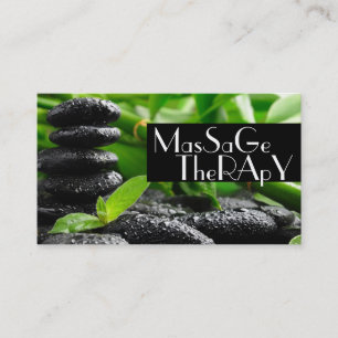 Massagetherapeut Klinik Wellness Gesundheit Visitenkarte