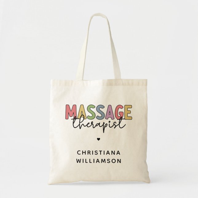 Massagetherapeut | Massagetherapeutika Geschenke Tragetasche (Vorne)