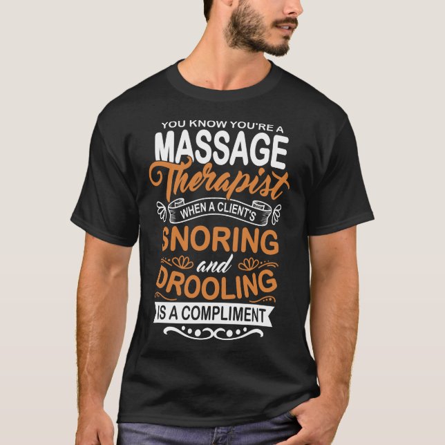 Massagetherapeut Masseur Masseuse Körperbehandlung T-Shirt (Vorderseite)