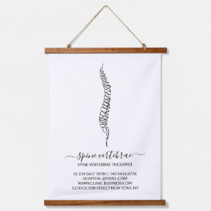 Massagetherapeut Orthopädie Chiropraktik Wandteppich Mit Holzrahmen