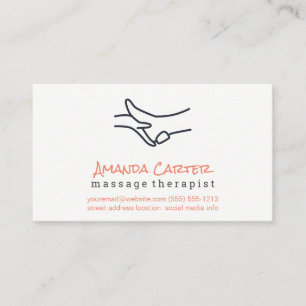Massagetherapeut Physiotherapeut Visitenkarte