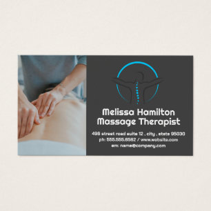 Massagetherapeut Rückenspine-Logo