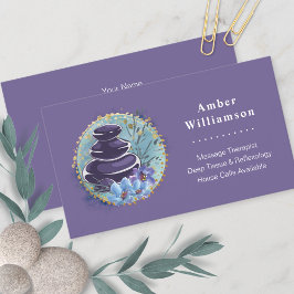 Massagetherapeut Salon Wellness-Center Stylist Zen Visitenkarte