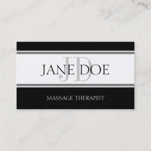 Massagetherapeut Stripe W/W Visitenkarte