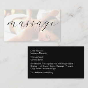 Massagetherapeut trendy Visitenkarten Visitenkarte