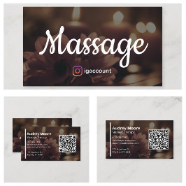 Massagetherapeuten Massage Therapie Reiki Visitenkarte