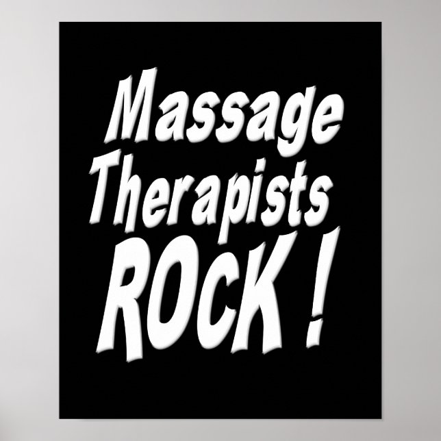 Massagetherapeuten Rock! Poster Print (Vorne)