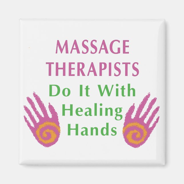 Massagetherapeuten tun es mit heilenden Händen Magnet (Vorne)