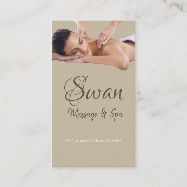 Massagetherapeutin, Klinik, Wellness-Visitenkarte Visitenkarte (Vorderseite)