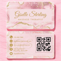 Massagetherapeutin Pink Gold Achat QR-Code