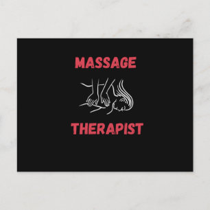 Massagetherapeutin Postkarte