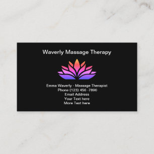 Massagetherapeutin Trendy Modern Business Cards Visitenkarte