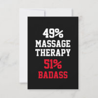 Massagetherapie Badass Card