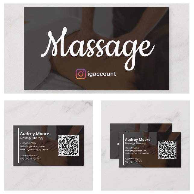 Massagetherapie Holistische Wellness Therapeuten Visitenkarte (Massage Therapy Holistic Wellness Therapists Business Card
)