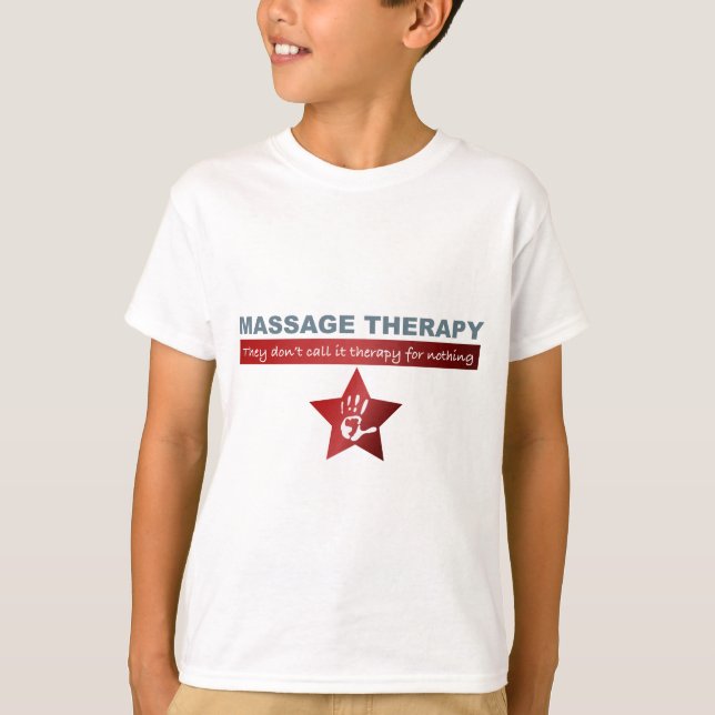 Massagetherapie in Ruby Red T-Shirt (Vorderseite)