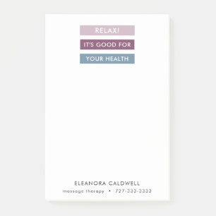 Massagetherapie Moderne Streifen Markierung Linie Post-it Klebezettel