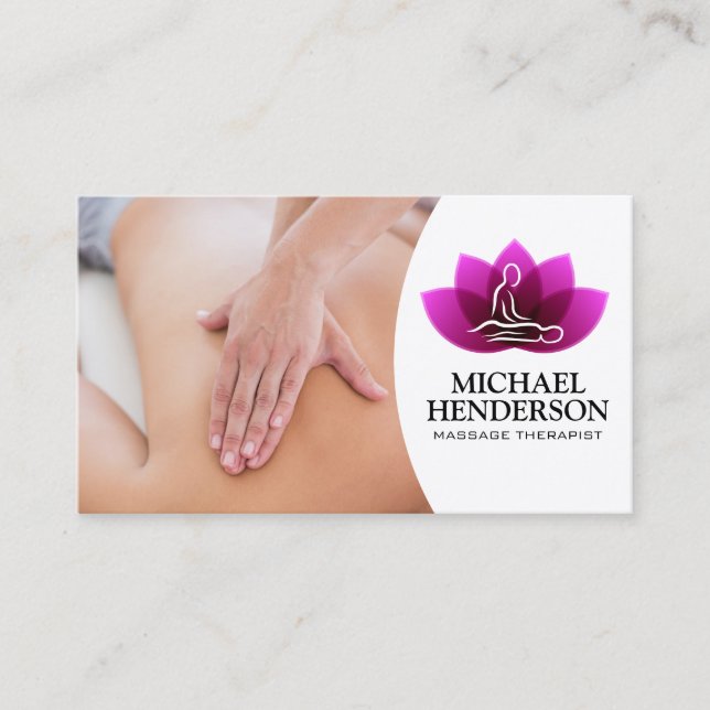 Massagetherapie | Professionell Visitenkarte (Vorderseite)
