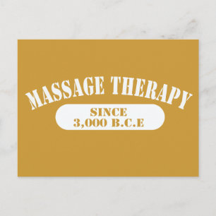 Massagetherapie seit 3000 v. Chr. Postkarte