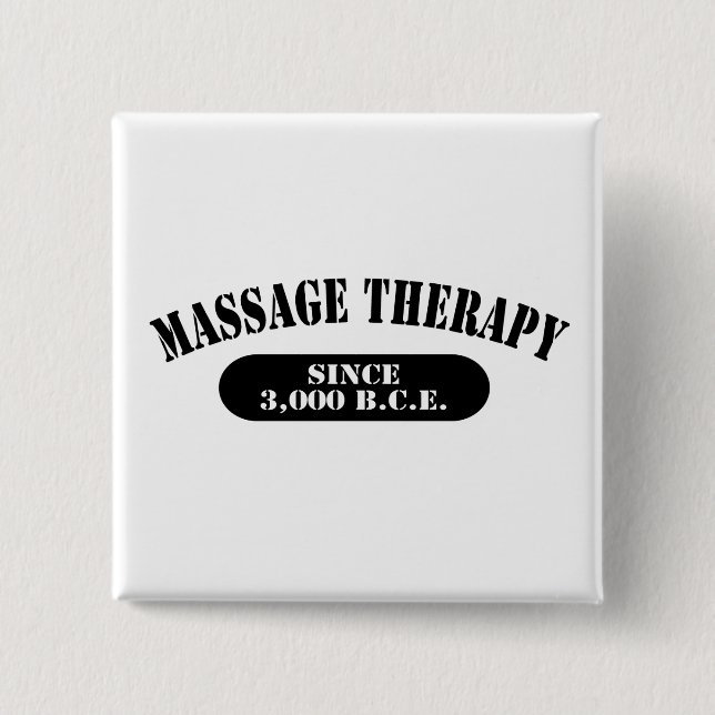 Massagetherapie seit 3.000 v.Chr. Button (Vorderseite)