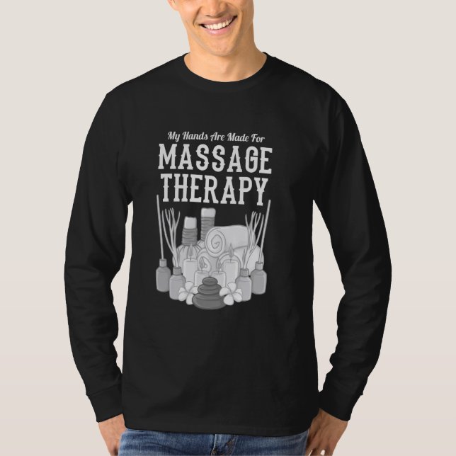 Massagetherapie Sonnige Körperbehandlung T-Shirt (Vorderseite)
