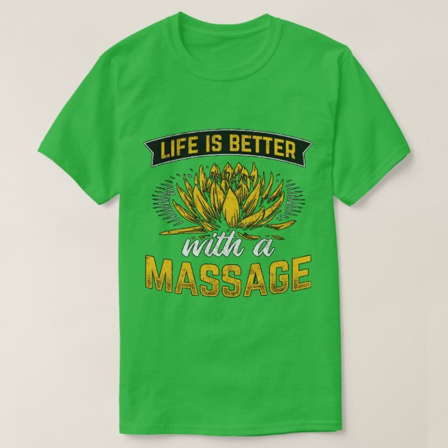 Massagetherapie verbessert Lebensqualität 1 T-Shirt (Design vorne)