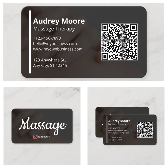 Massagetherapie Visitenkarte (Massage Therapy Business Card
)