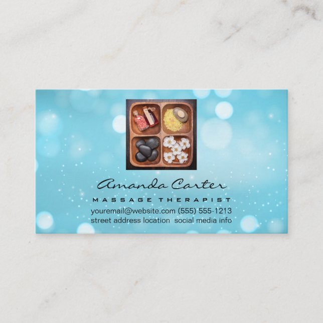 Massagetherapie | Wellness-Center Salon Visitenkarte (Vorderseite)