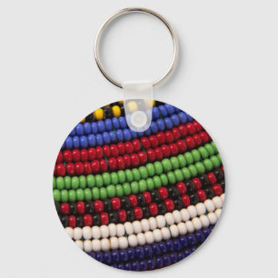 Massai Tribal Bead Pattern Schlüsselanhänger