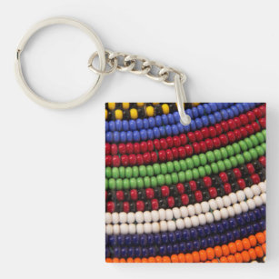 Massai Tribal Beat Pattern Schlüsselanhänger