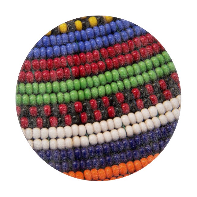 Massai Tribal Beat Pattern Schneidebrett (Vorderseite)