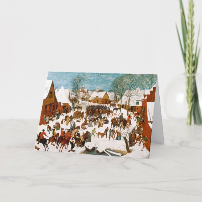 Massaker der Unschuldige durch Pieter Bruegel Karte (Vorderseite)