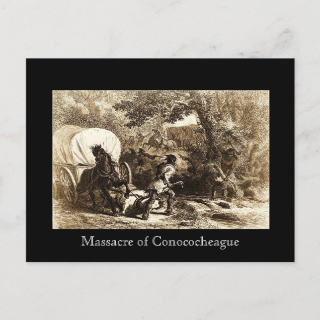 Massaker von Conococheague Postkarte (Vorderseite)