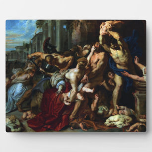 Massaker von Peter Paul Rubens an den Unschuldigen Fotoplatte