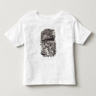 Masse an Bord eines Tee-Schiffs im London brechend Kleinkind T-shirt