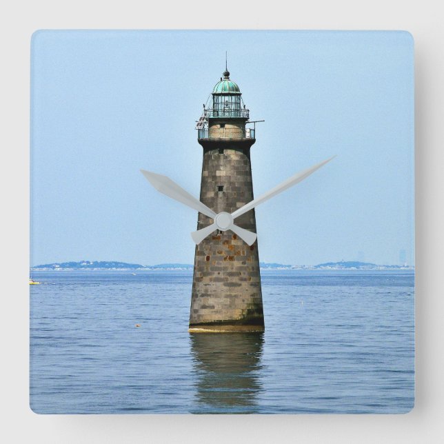 Masse du phare de Minots Ledge. Horloge murale car (Recto)