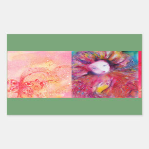 MASSE IN ROT RECHTECKIGER AUFKLEBER