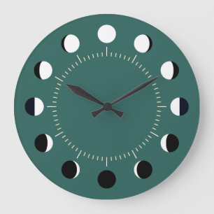 MASSE MONDSCHEIN GROßE WANDUHR