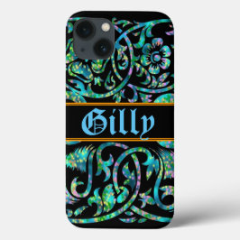 Masselli Blue Old English Monogram Phone Case