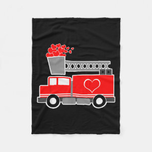 Massen an Liebe Feuerwehrauto Valentinstag - Feuer Fleecedecke