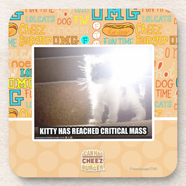 Massen-Miezekatze Untersetzer (Vorderseite)