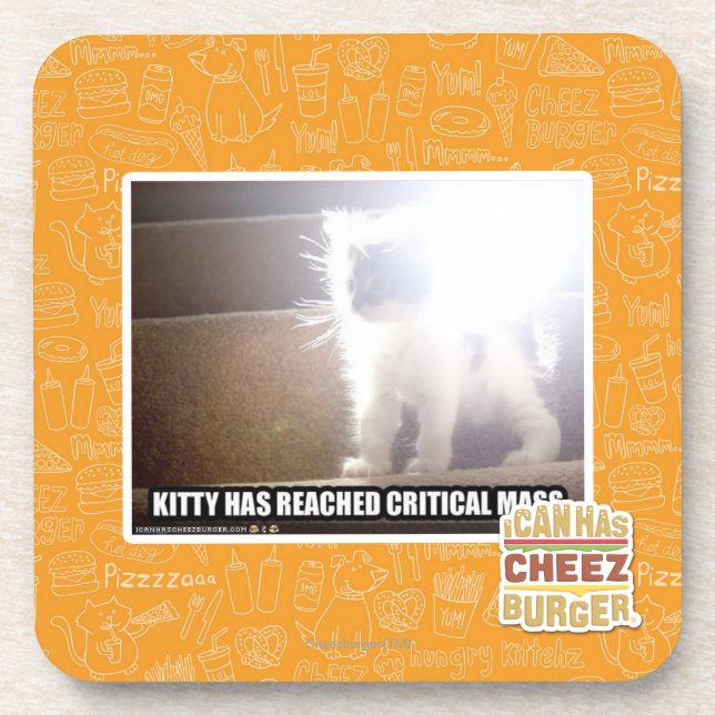 Massen-Miezekatze Untersetzer (Vorderseite)