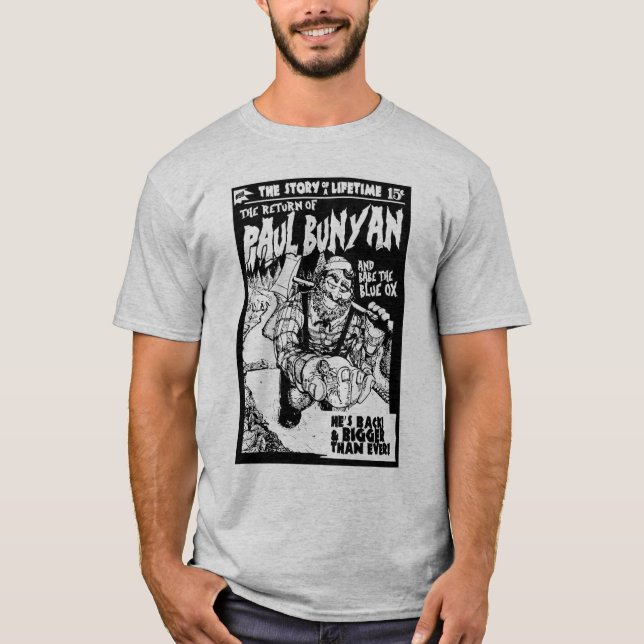 Massen-themenorientiertes Paul- Bunyant-shirt T-Shirt (Vorderseite)