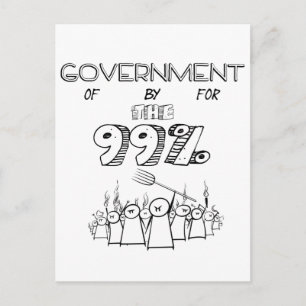 Massenbewegung von 99 % Occupy Wall Street Postkarte