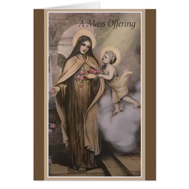 Massenerinnerungs-anbietenkarte St. Therese (Vorne)